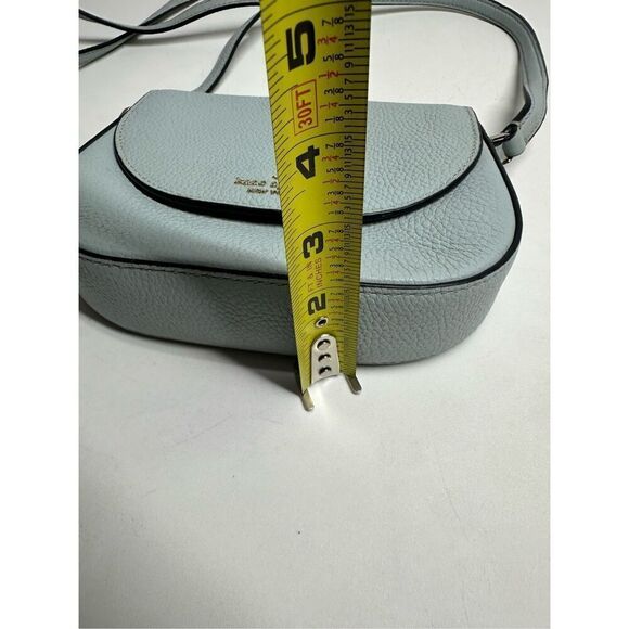 Kate Spade Leila Mini Flap Crossbody Avalon Mist Green Blue See Description - Picture 11 of 16